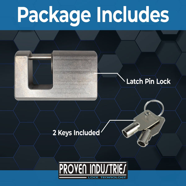 Latch Pin Lock 2 5/16'' Trailer Coupler Locks Proven Industries 