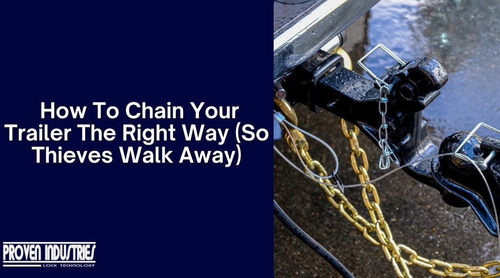 How to Secure a Trailer in a Driveway With Chains