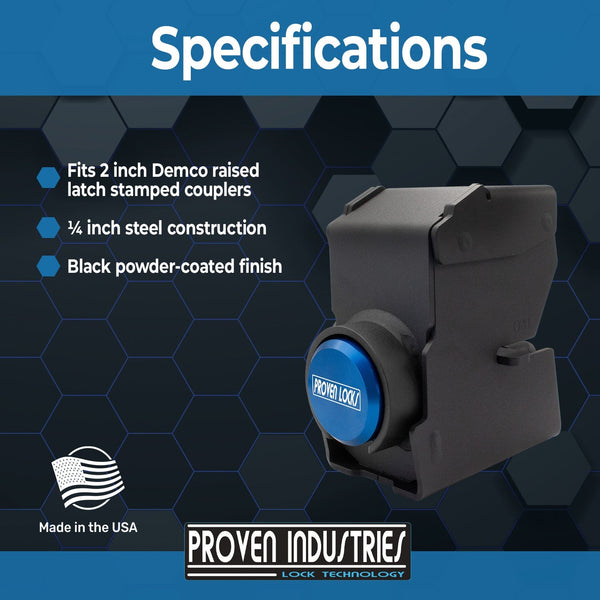 Model 2178-D 2'' Trailer Coupler Locks Proven Locks 