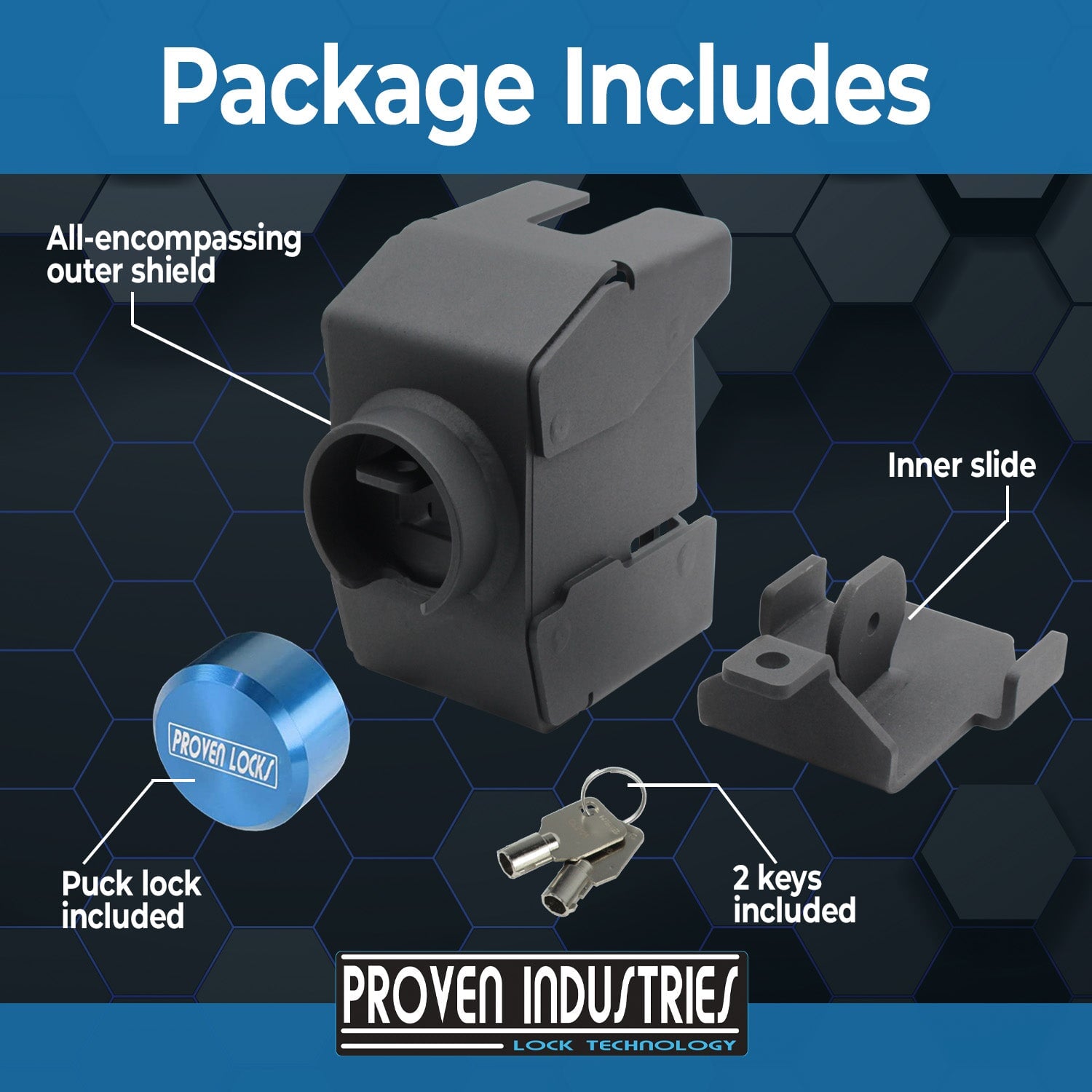 Model 2517-D 2 5/16'' Trailer Coupler Locks Proven Locks 