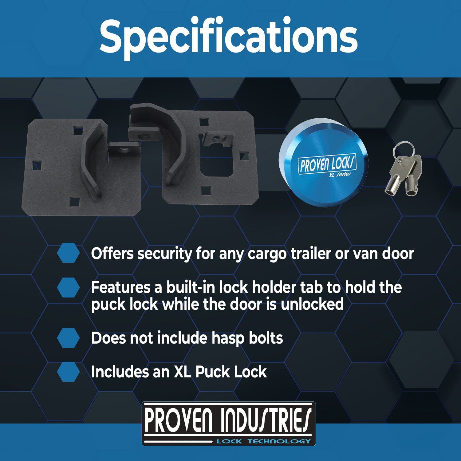 Hasp Kit (vertical key) Puck Locks Proven Industries 