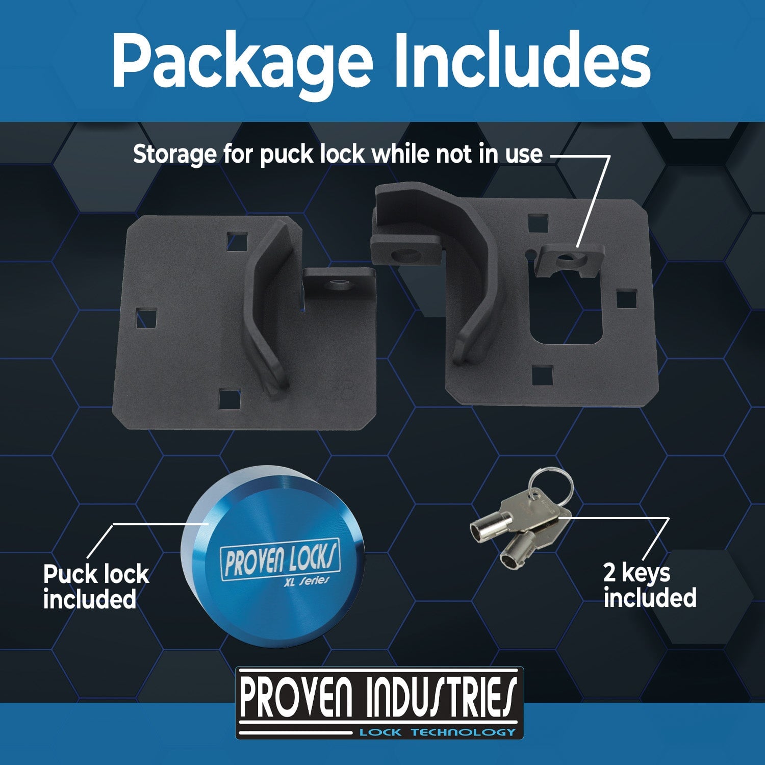 Hasp Kit (vertical key) Puck Locks Proven Industries 