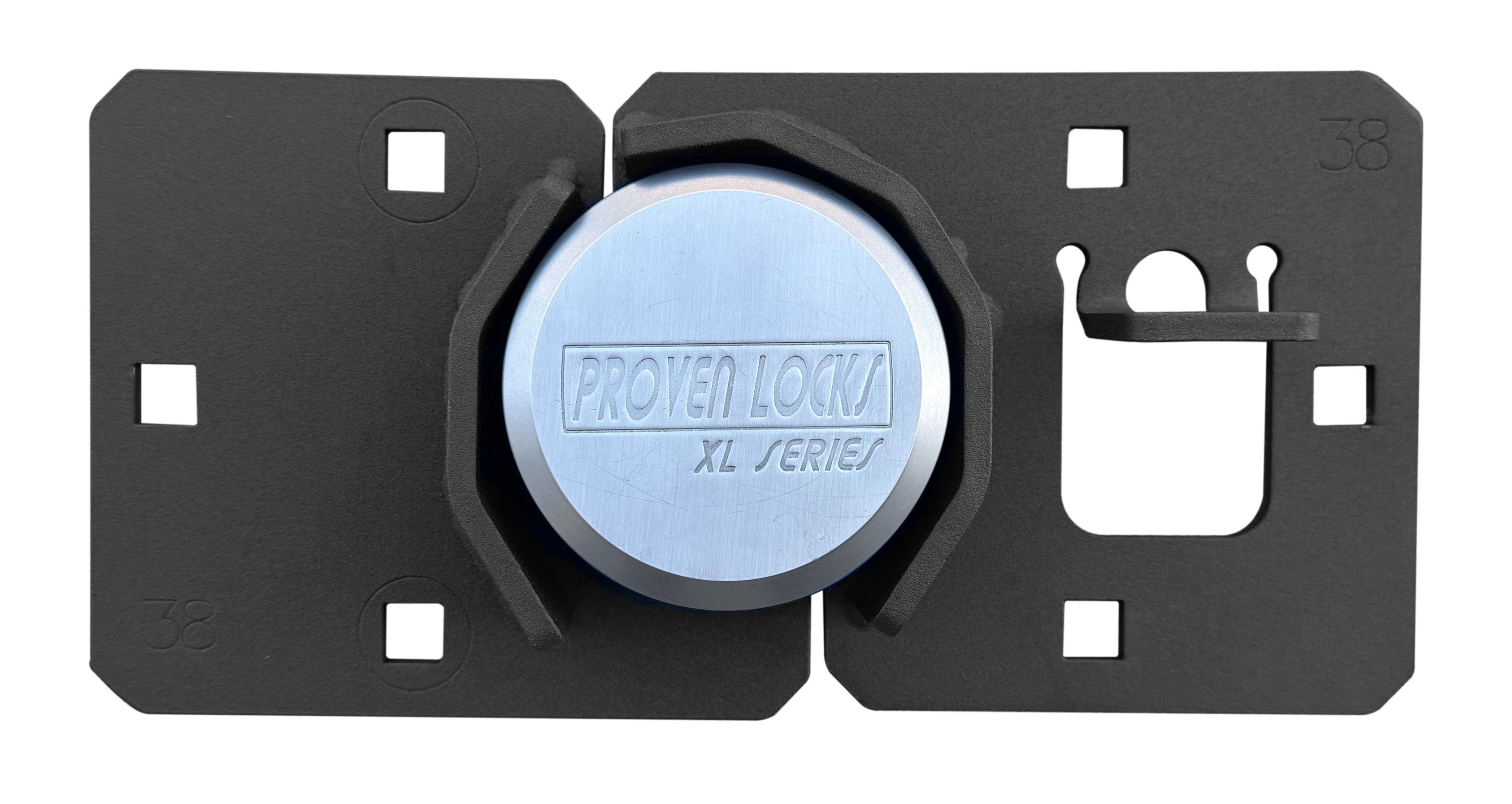 Hasp Kit (vertical key) Puck Locks Proven Industries Stainless (Solid 303 Stainless Steel) (+75.00) Keyed Differently 