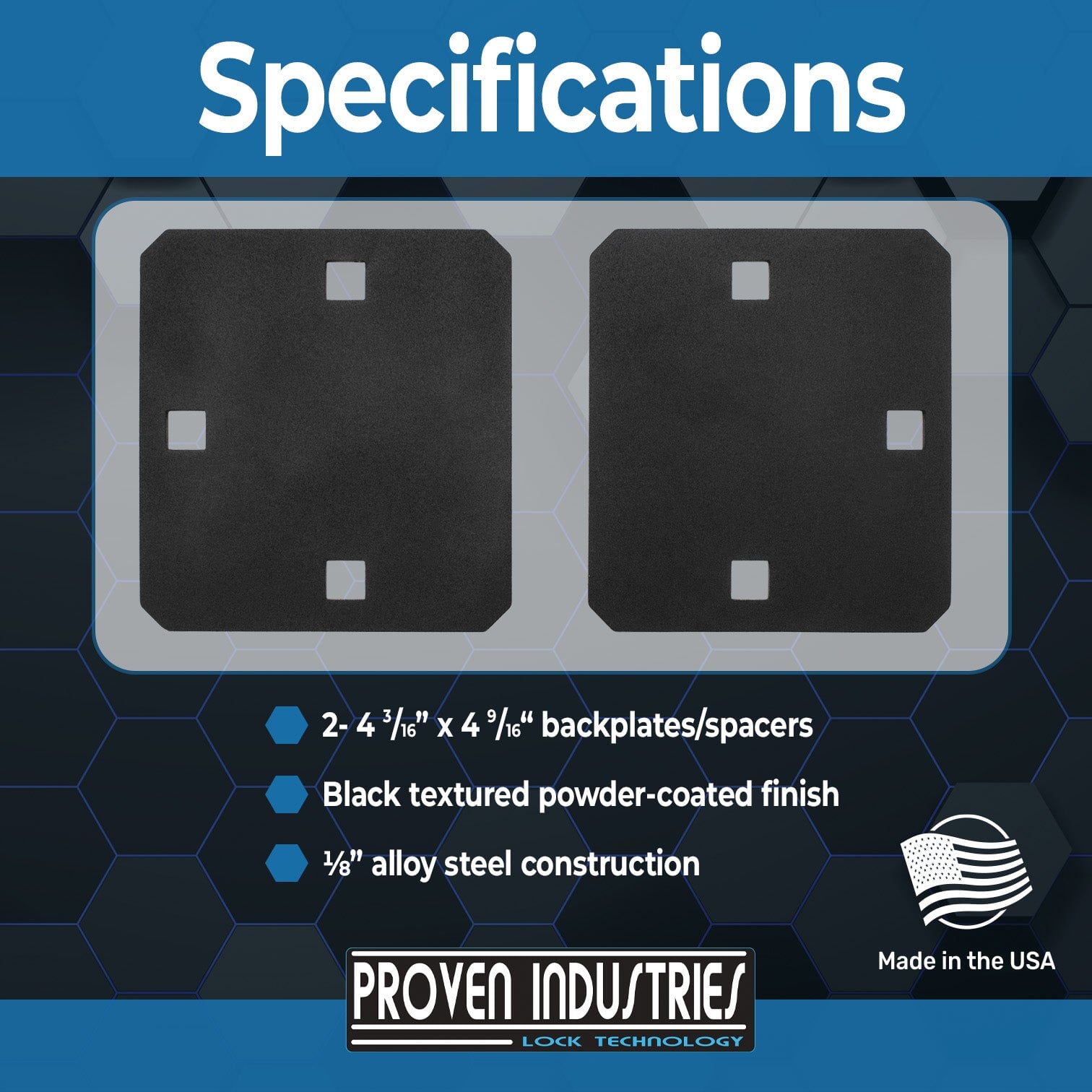 Spacer Kit for Hasps Puck Locks Proven Industries 