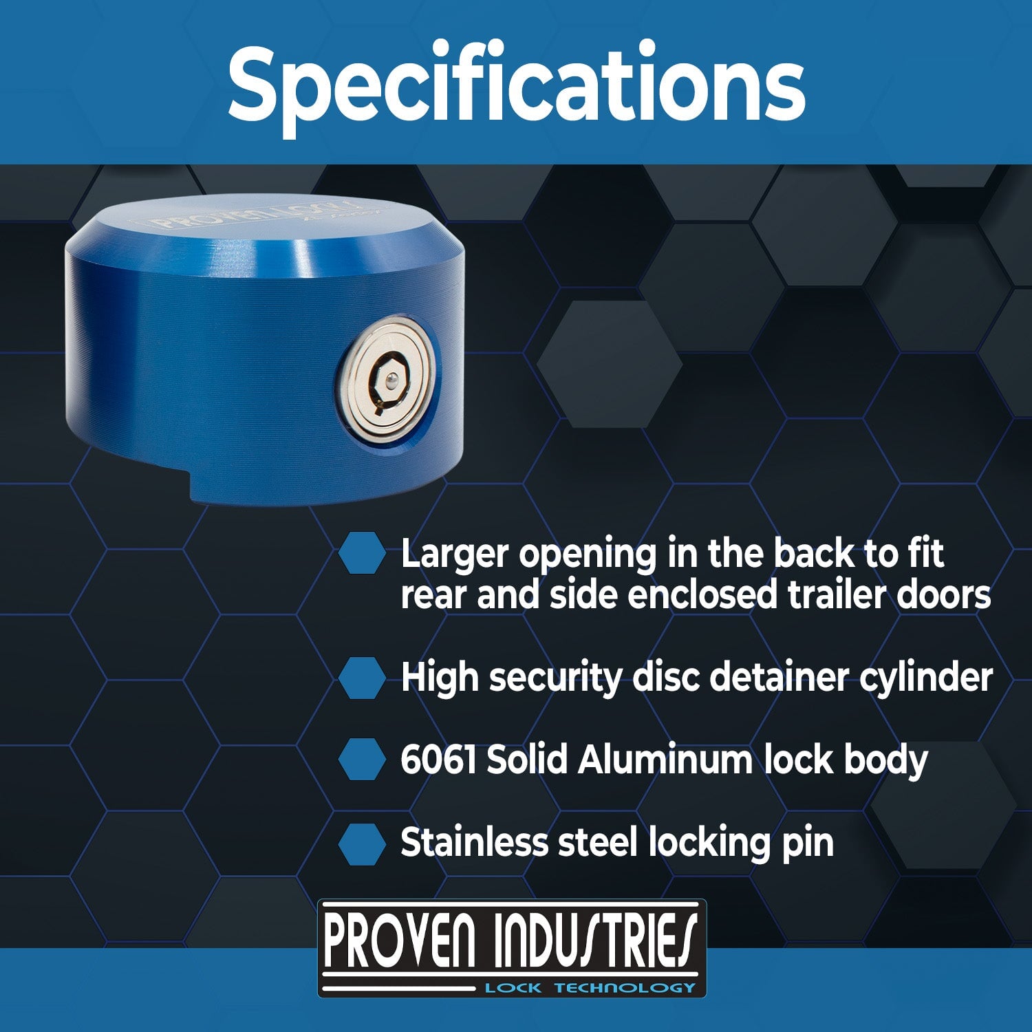Perry Performance Locks Model 400XL | Aluminum Puck Lock | Proven Industries