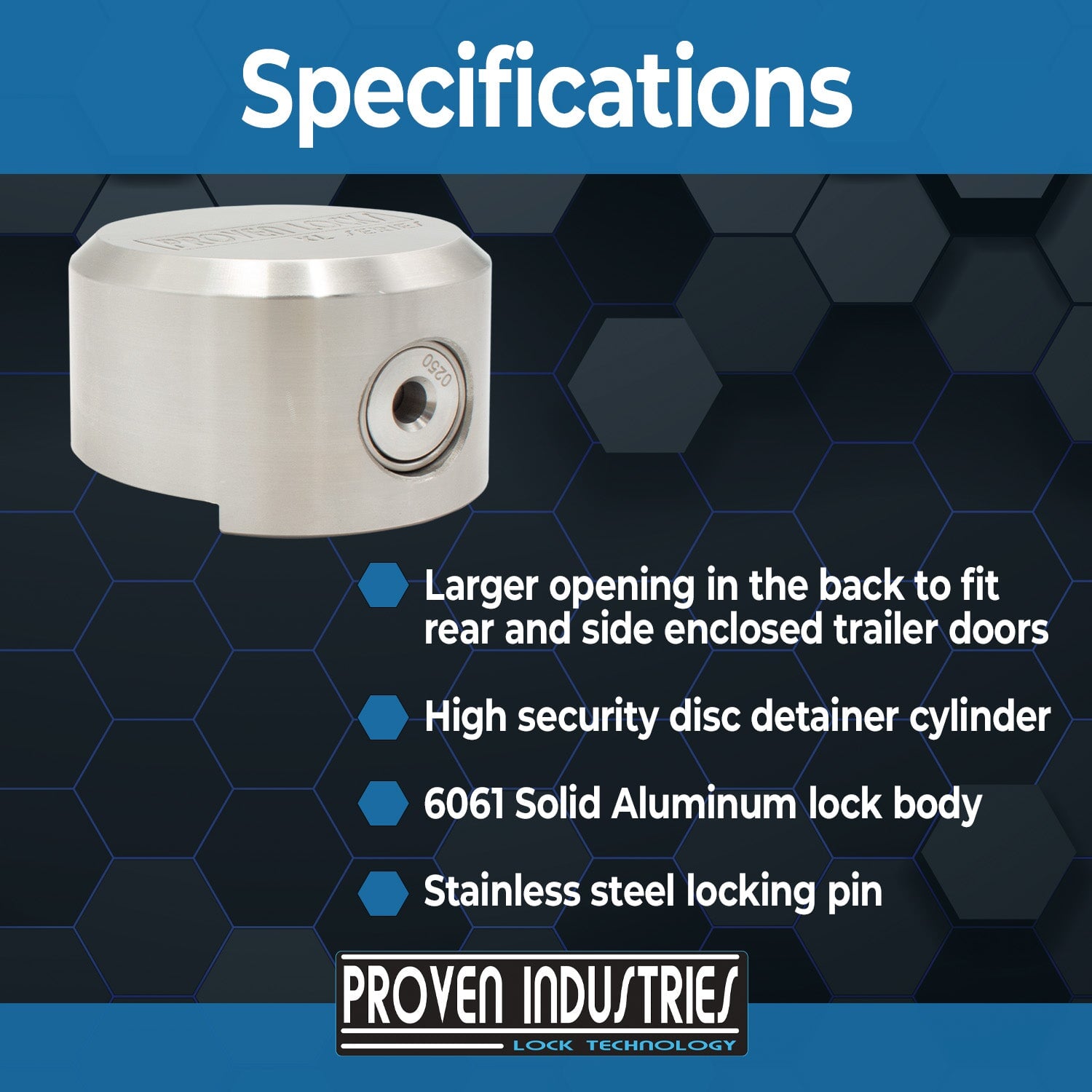 Model 400XL-SS Puck Locks Proven Locks 