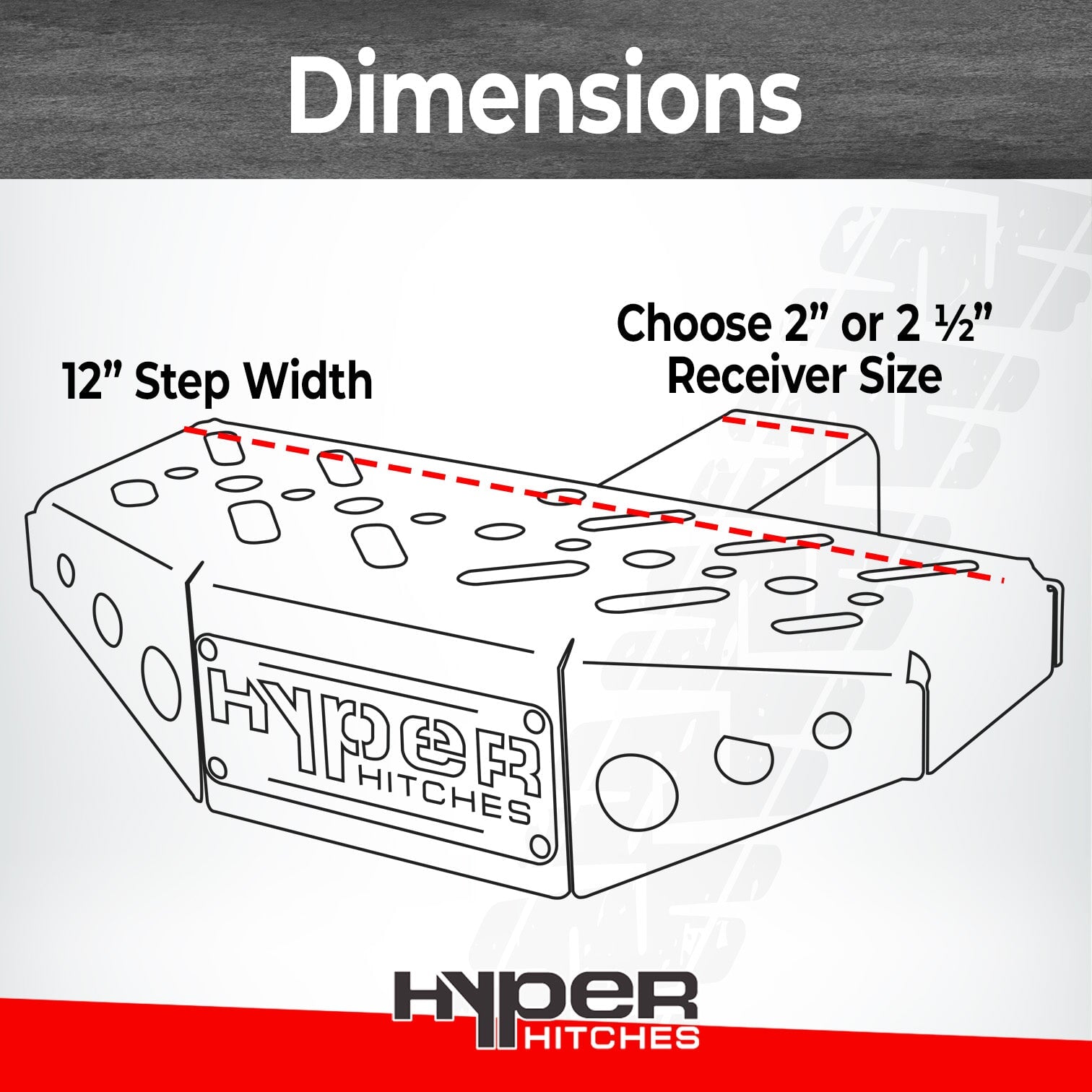 Hitch Step 12" Hitches Proven Locks 