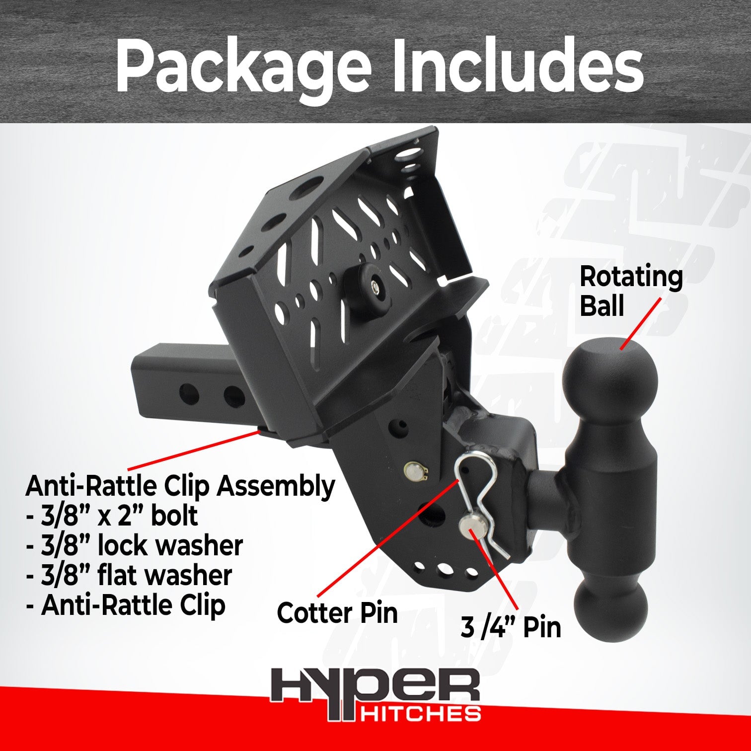 Dual-Ball Hitch Step Combo Hitches Proven Locks 