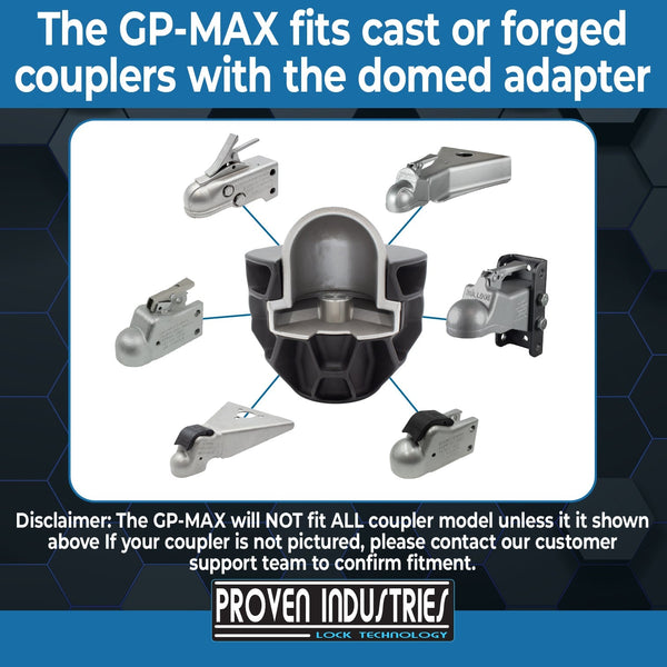 GP-MAX 2 5/16'' Trailer Coupler Locks Proven Locks 