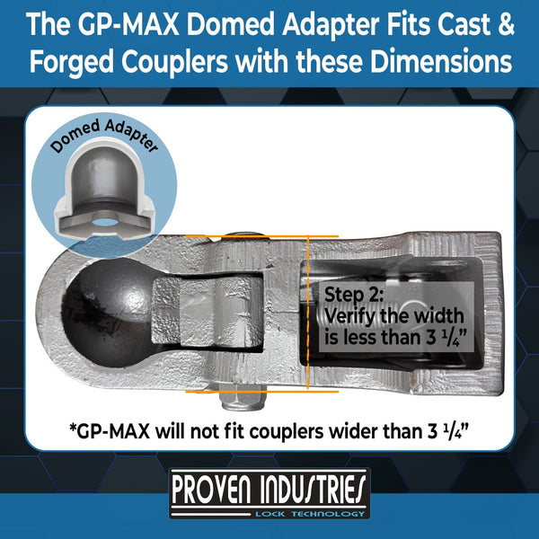 GP-MAX 2 5/16'' Trailer Coupler Locks Proven Locks 