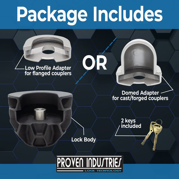 GP-MAX 2 5/16'' Trailer Coupler Locks Proven Locks 