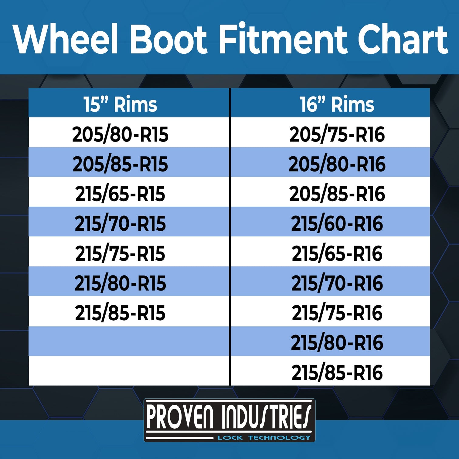 Universal Wheel Boot Model WB-600 Proven Industries 