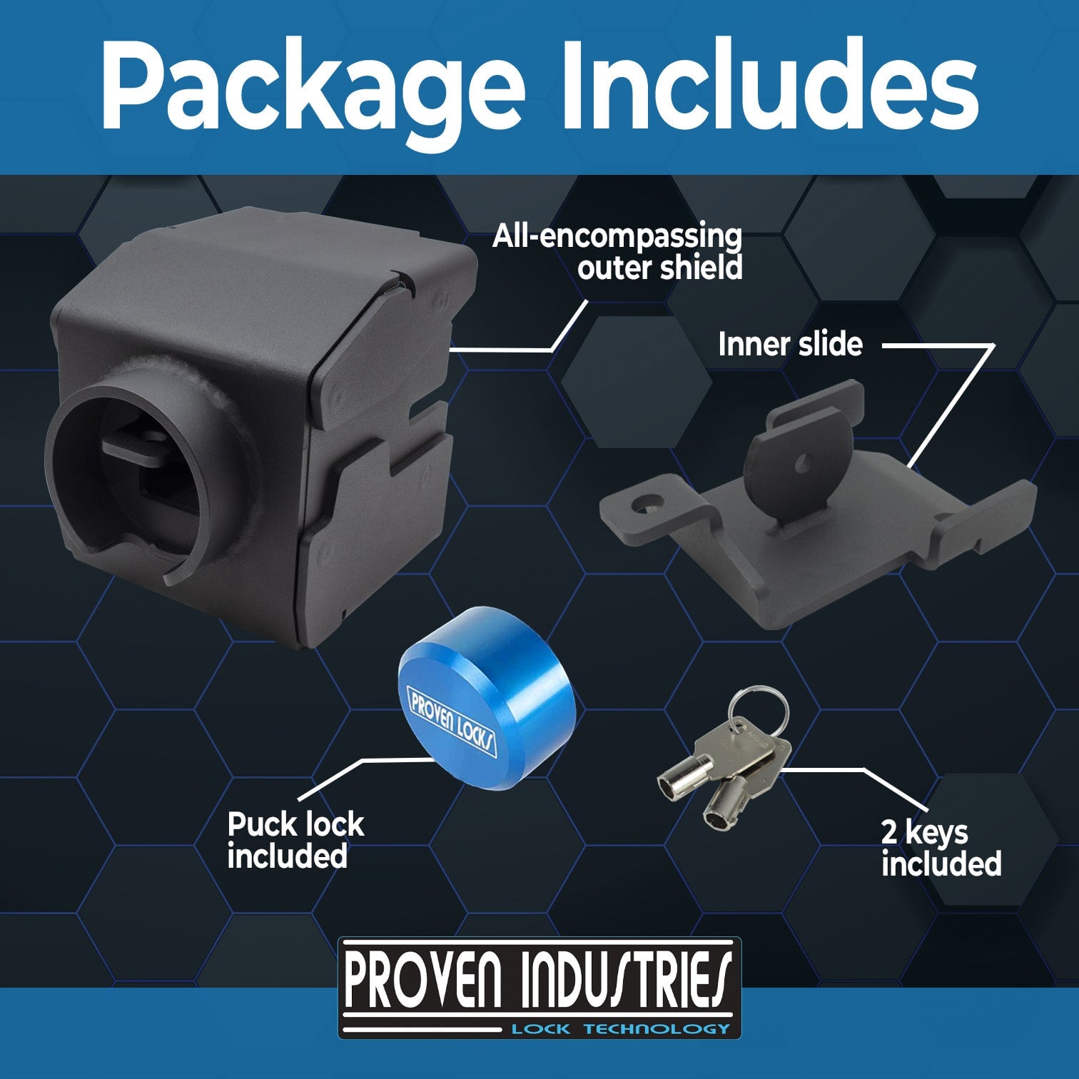 Model 2517-LR for Lock-N-Roll articulating trailer coupler other locks Proven Industries 