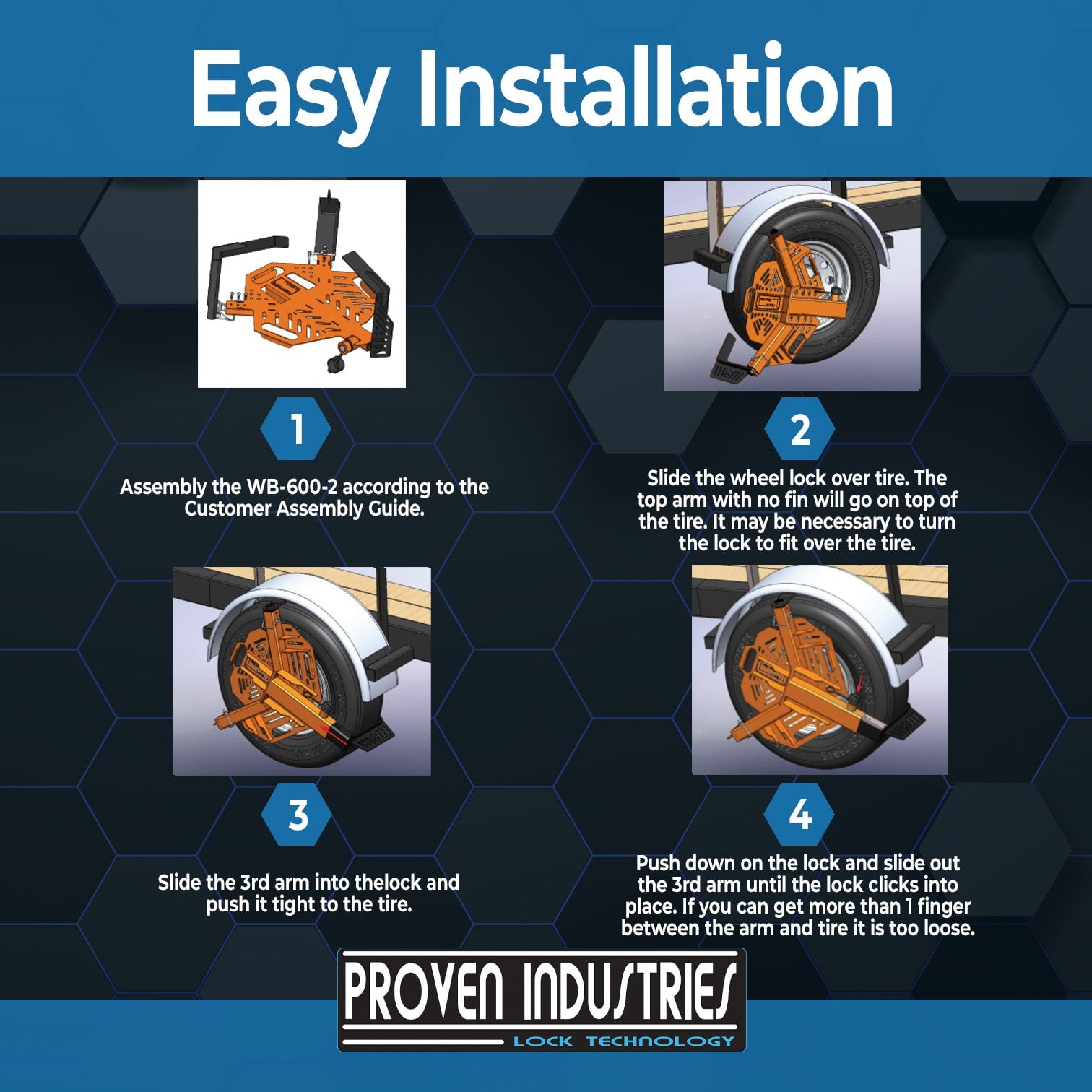 Universal Wheel Boot Model WB-600-2 Proven Industries 