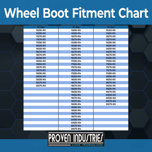 Universal Wheel Boot Model WB-600-2 Proven Industries 