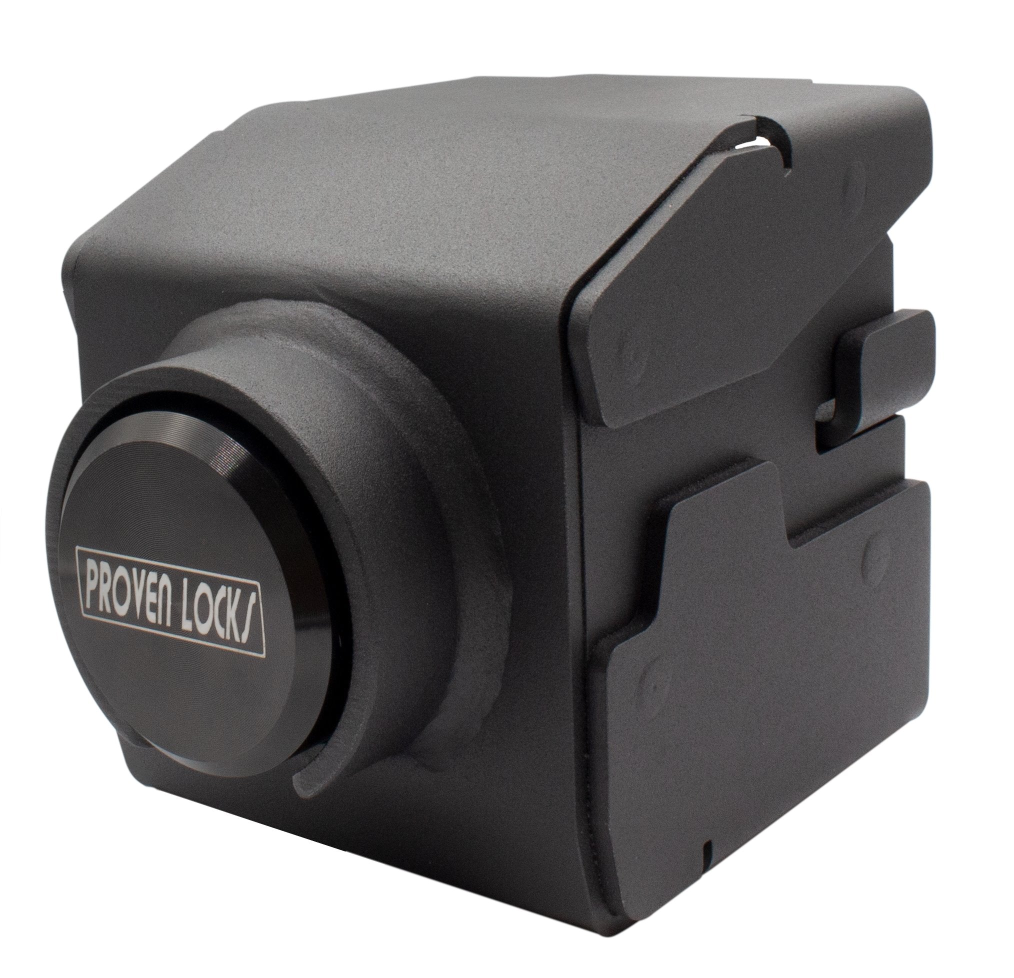 Model 2179-QP 2'' Trailer Coupler Locks Proven Locks Black (Billet 6061 Aluminum) Keyed Differently 