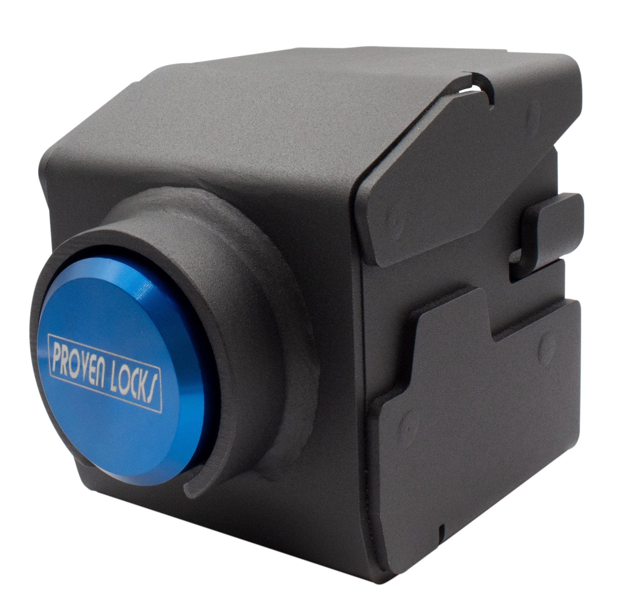 Model 2179-QP 2'' Trailer Coupler Locks Proven Locks Blue (Billet 6061 Aluminum) Keyed Differently 