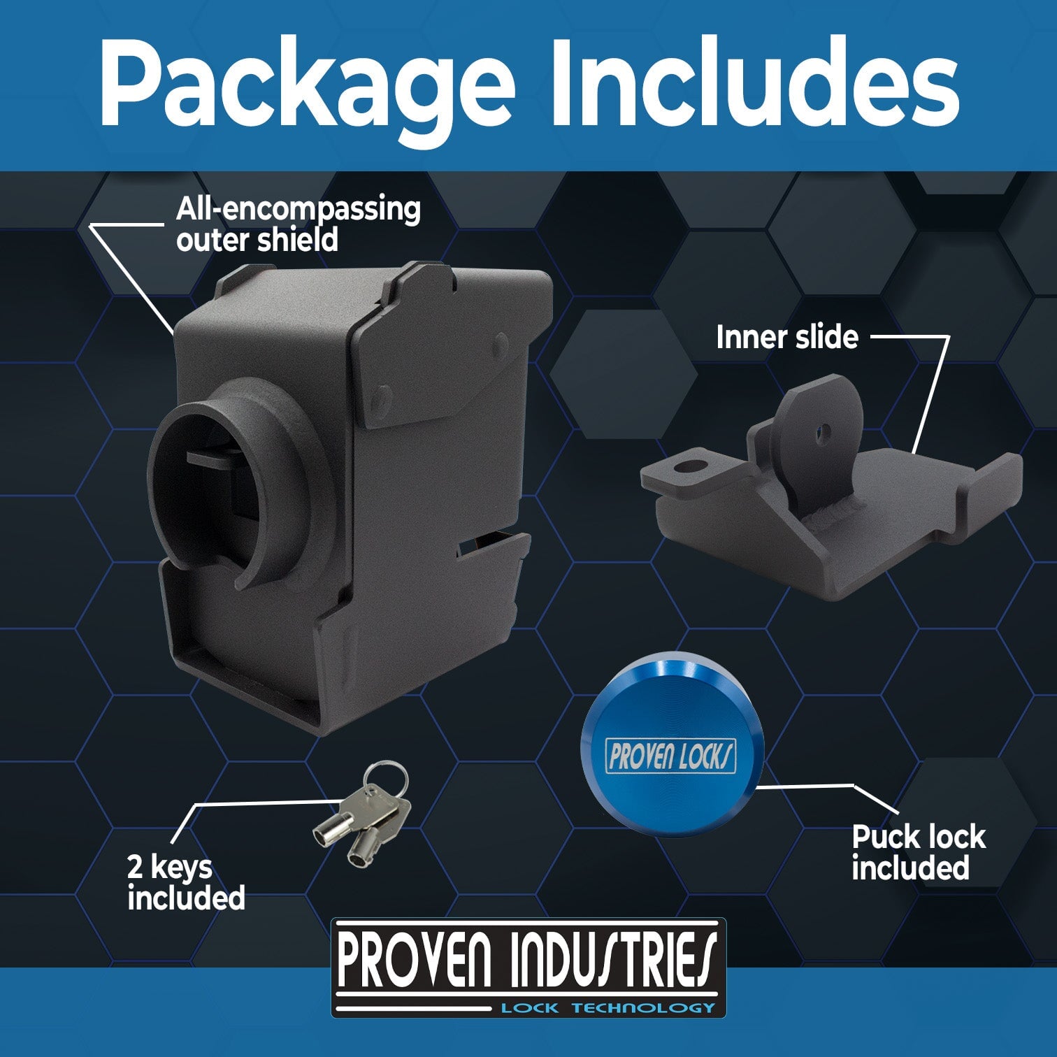 Model 2517-PX For Apex Brand Cast Adjustable Couplers 2 5/16'' Trailer Coupler Locks Proven Locks 