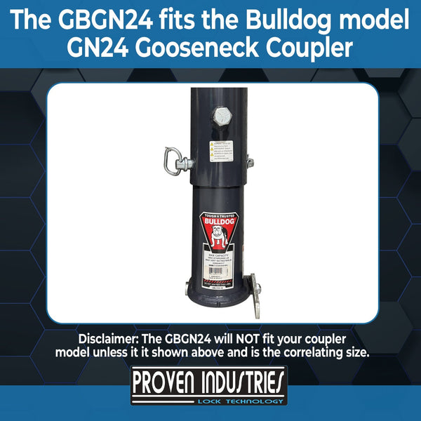 GBGN24 Bulldog Gooseneck Coupler Lock ( GN24 Style Only) Proven Industries 