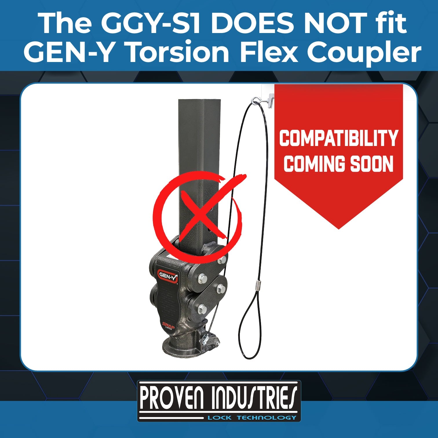 Model GGY-S1 for Gen-Y Brand Gooseneck Couplers Proven Industries 