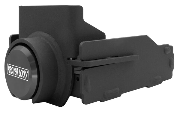 Model GRSL-2530 for Gooseneck Ram Self Latch couplers Proven Industries Black (Billet 6061 Aluminum) Keyed Differently 