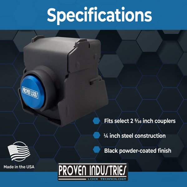 Model 2516 2 5/16'' Trailer Coupler Locks Proven Locks 