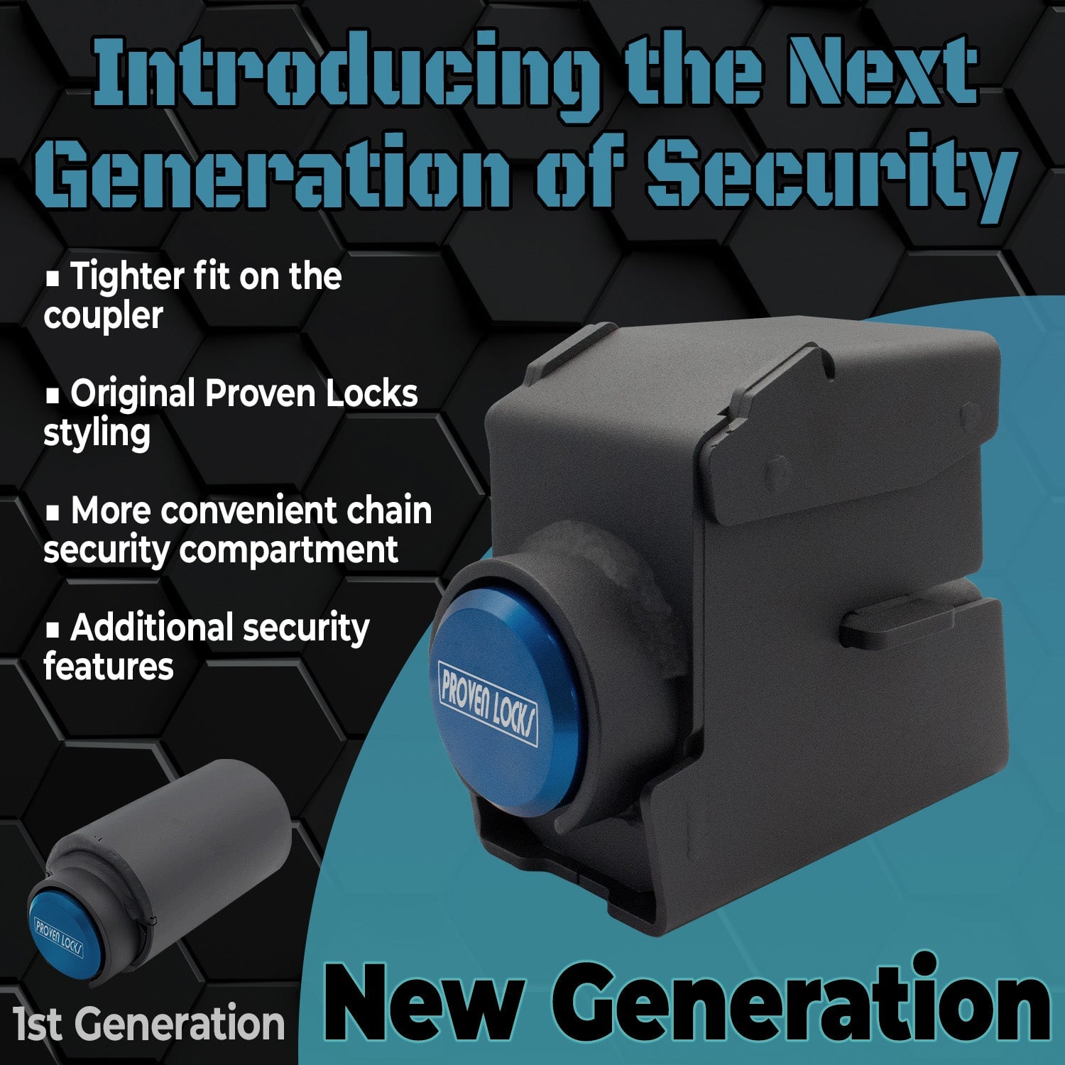 Model 2178-B 2'' Trailer Coupler Locks Proven Locks 