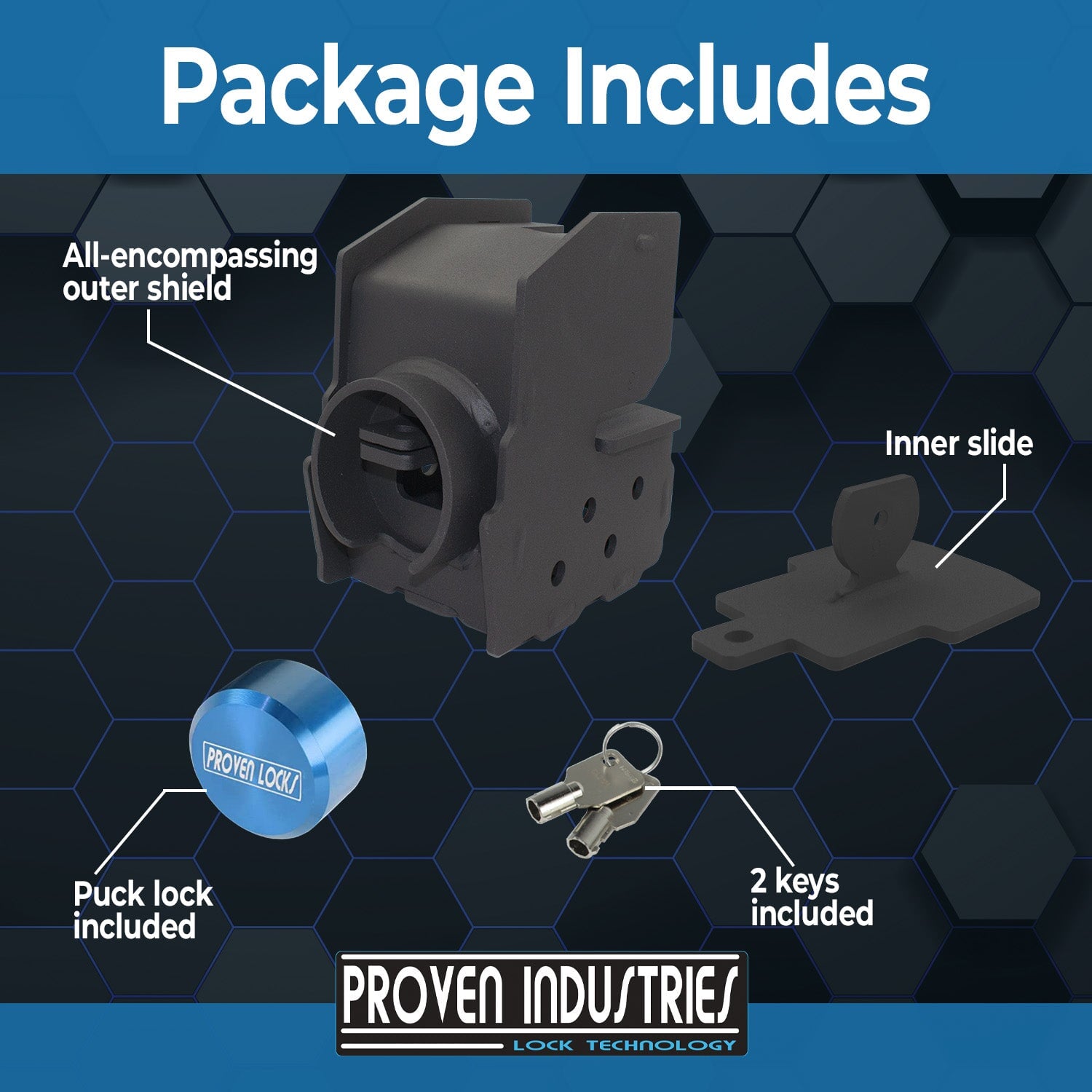 Model 4516-L For Wallace Forge and Buyers Products Couplers 2 5/16'' Trailer Coupler Locks Proven Locks 