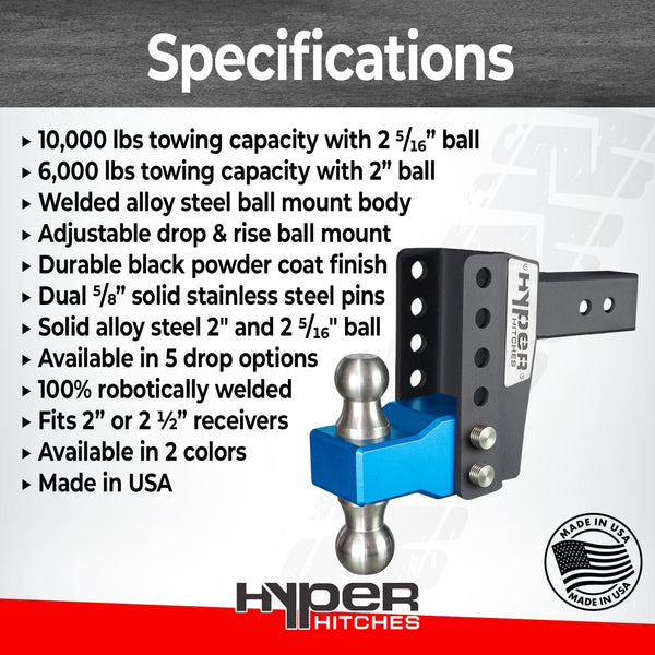 HHA300 2" Receiver Drop Hitch Hitches Proven Industries 