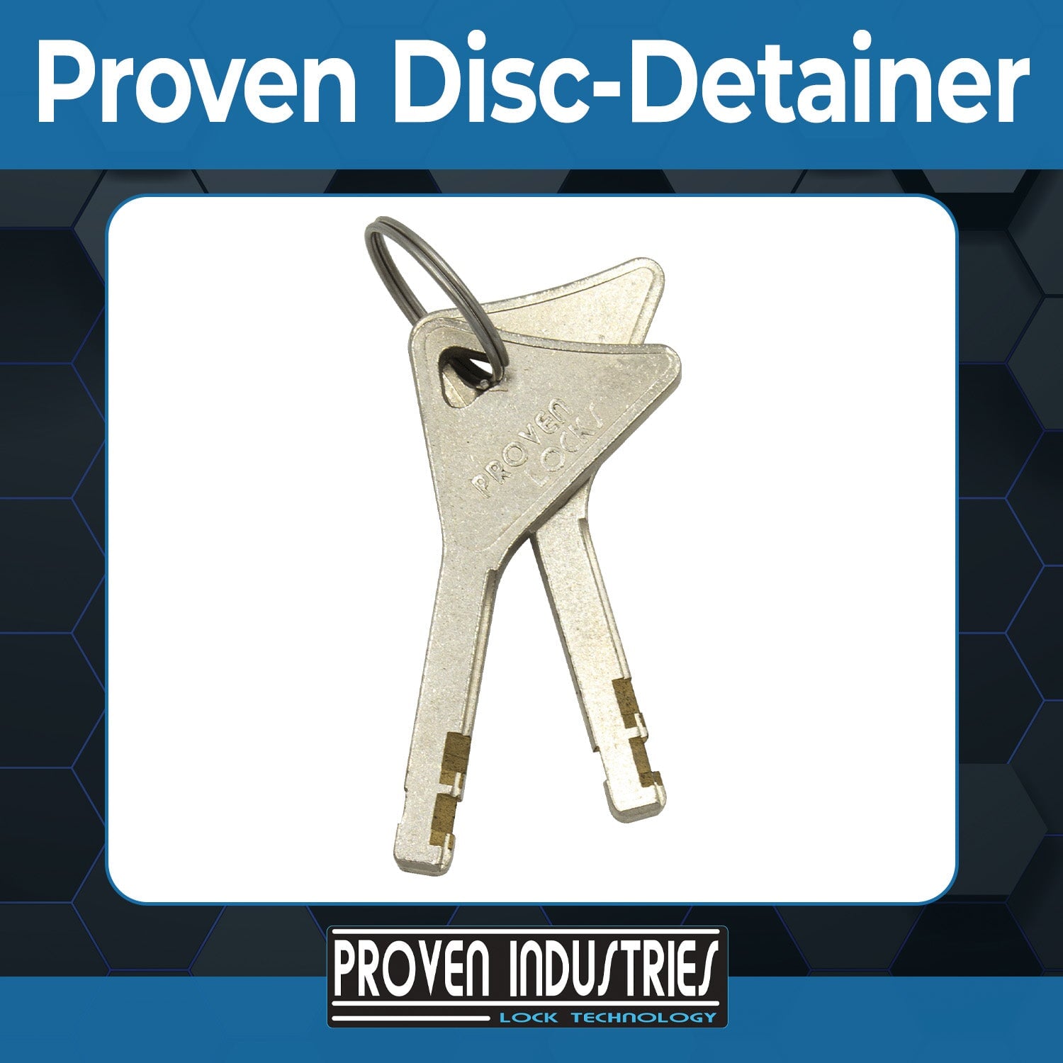 Extra Keys-Includes a set of 2 keys 2 5/16'' Trailer Coupler Locks Proven Industries Proven Disc-Detainer Keyed Alike -I Have a Proven product key code 