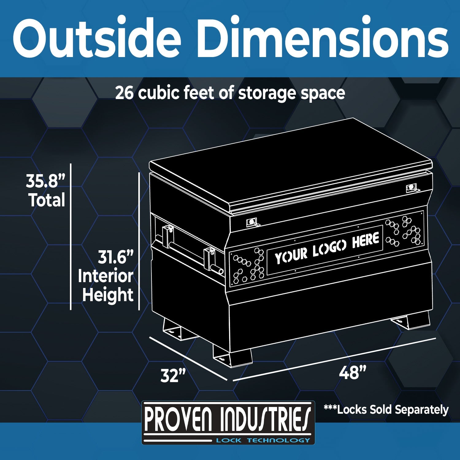 Job Box Example Job Site Box 4832, 26 CU FT – Proven Industries