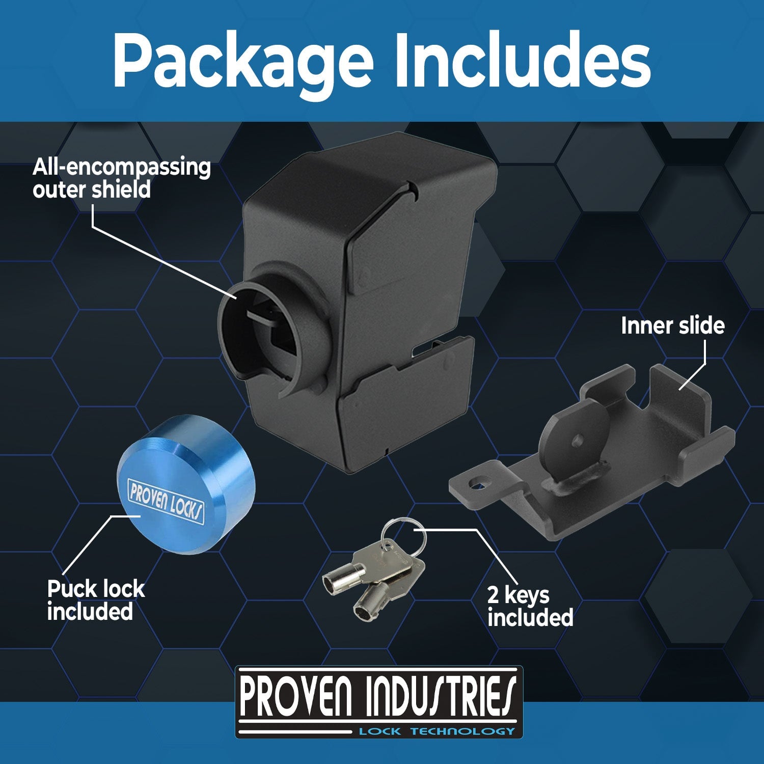Model 2517-TE1 2 5/16'' Trailer Coupler Locks Proven Locks 