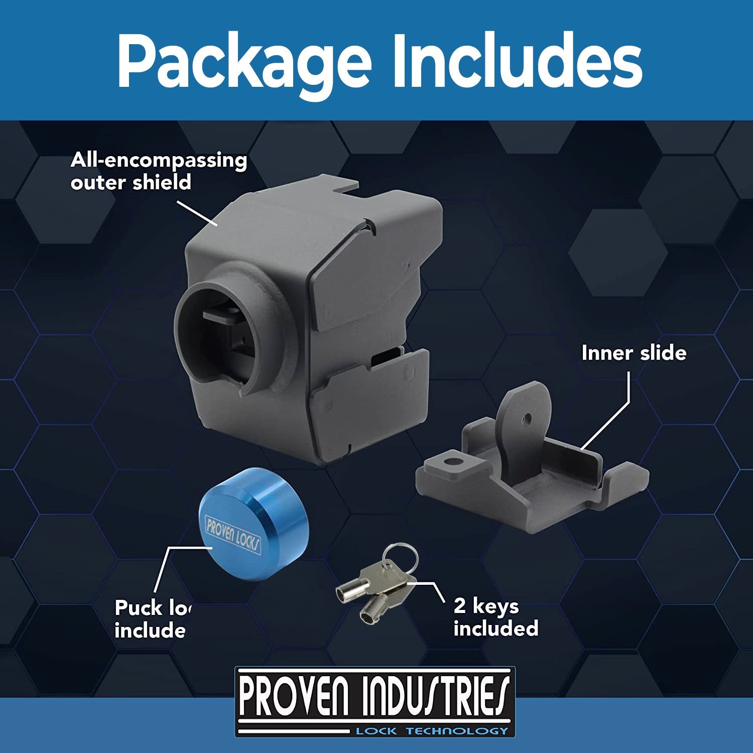 Model 2517-C 2 5/16'' Trailer Coupler Locks Proven Locks 