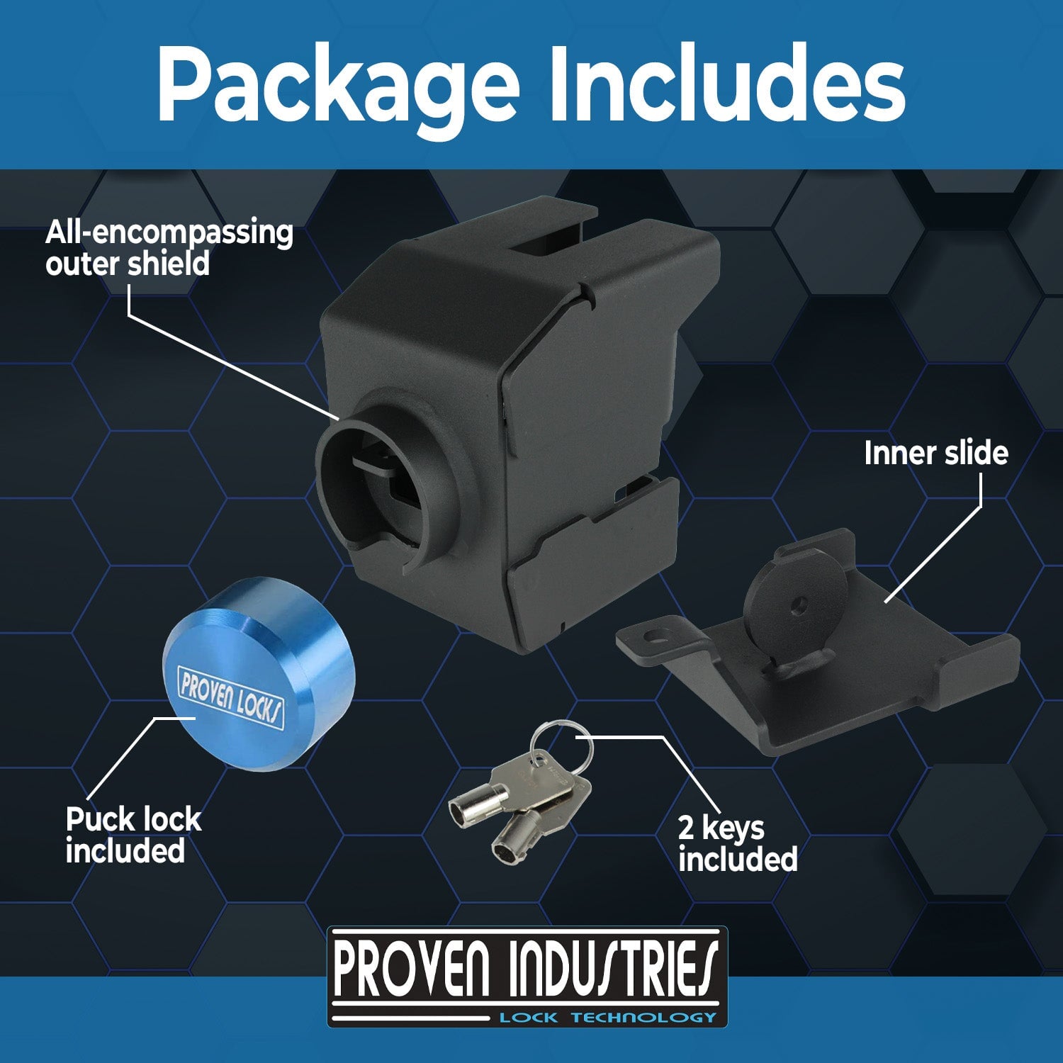 Model 2517-TT 2 5/16'' Trailer Coupler Locks Proven Locks 