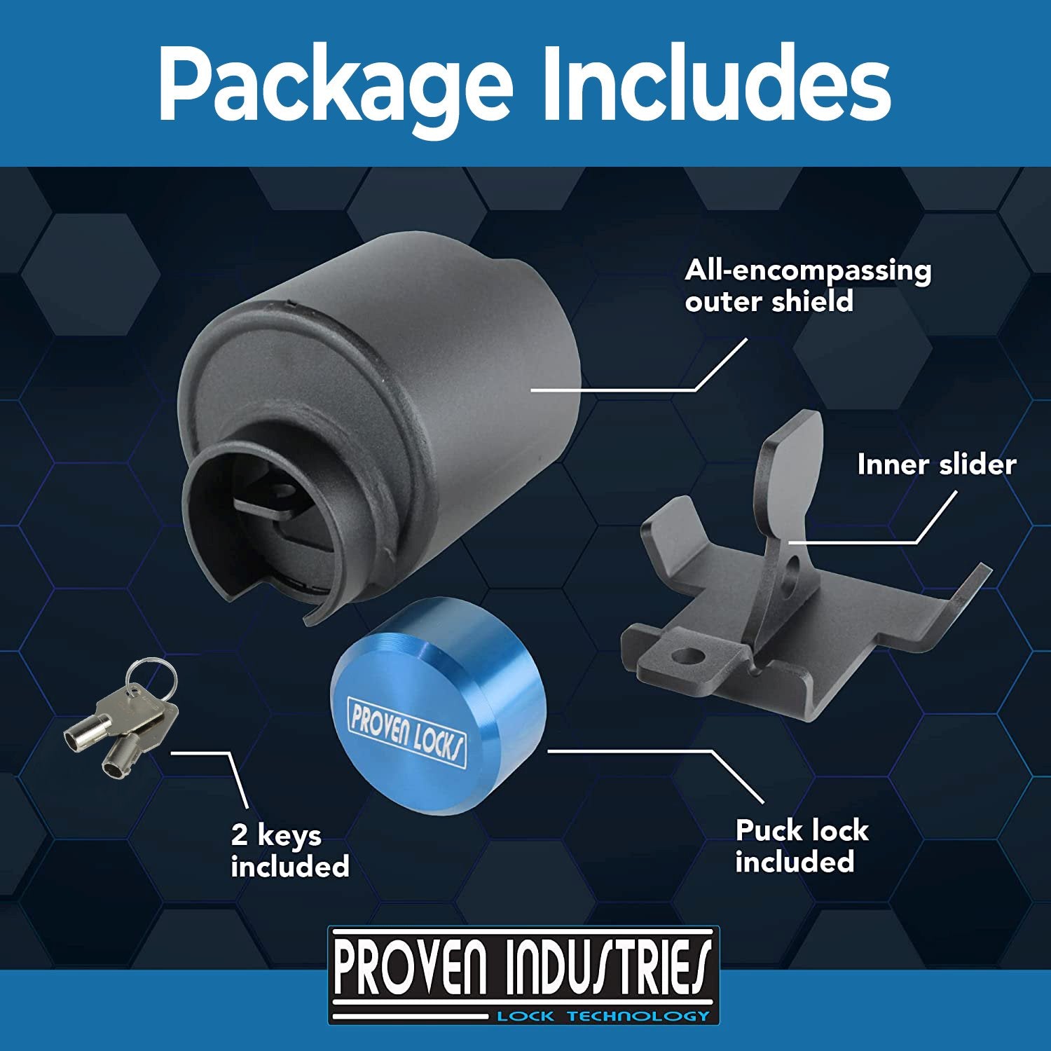 Model 2516 2 5/16'' Trailer Coupler Locks Proven Locks 