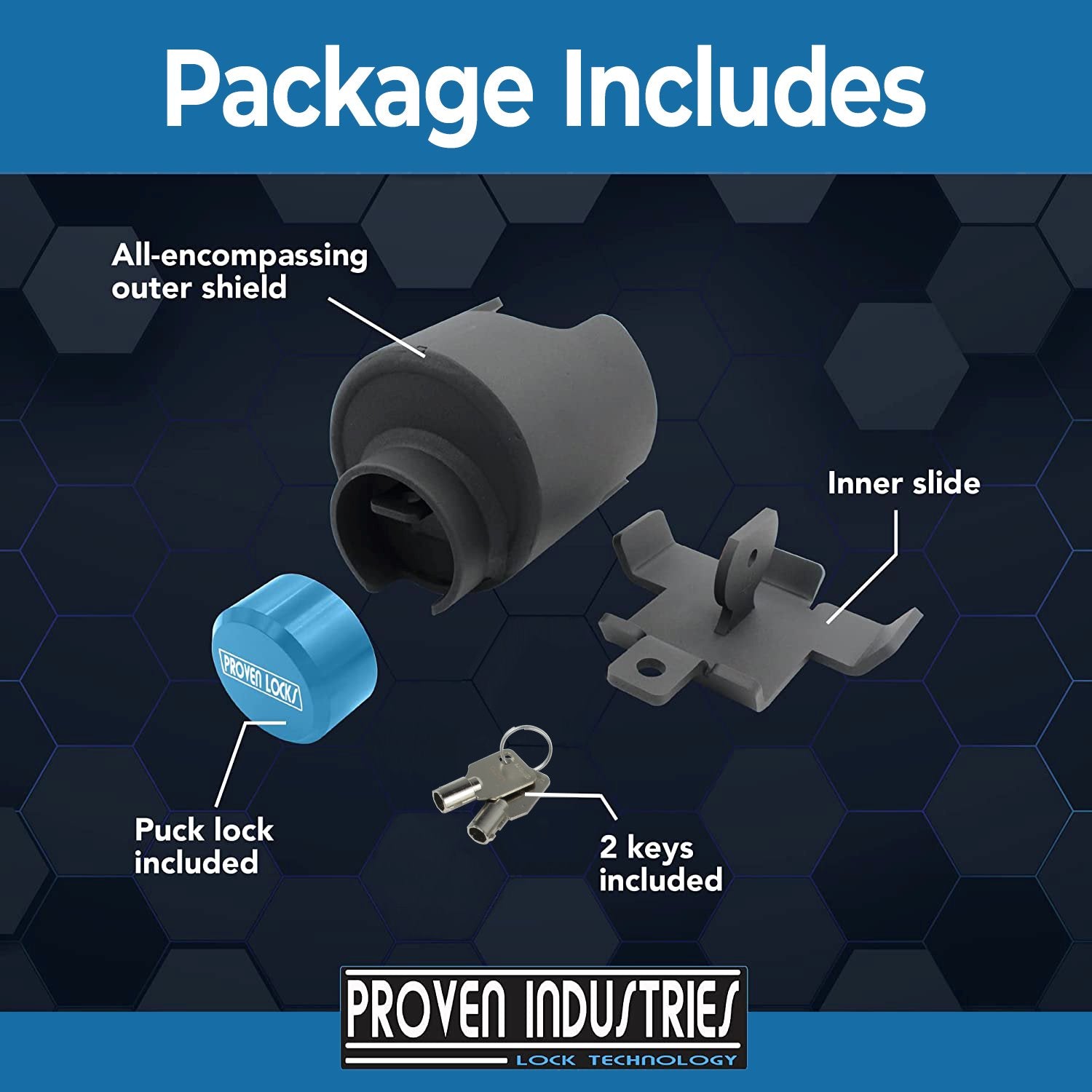 Model 2516-AS(For 2 5/16" Airstream Travel Trailers) 2 5/16'' Trailer Coupler Locks Proven Locks 