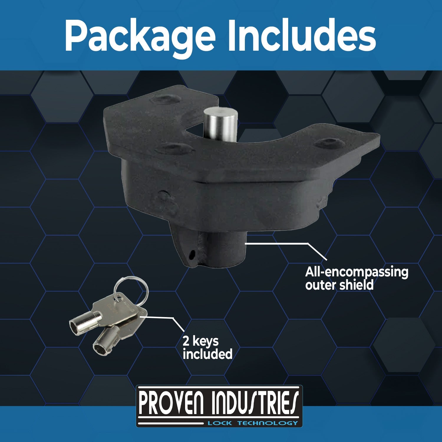 Model S175 2'' Trailer Coupler Locks Proven Industries 