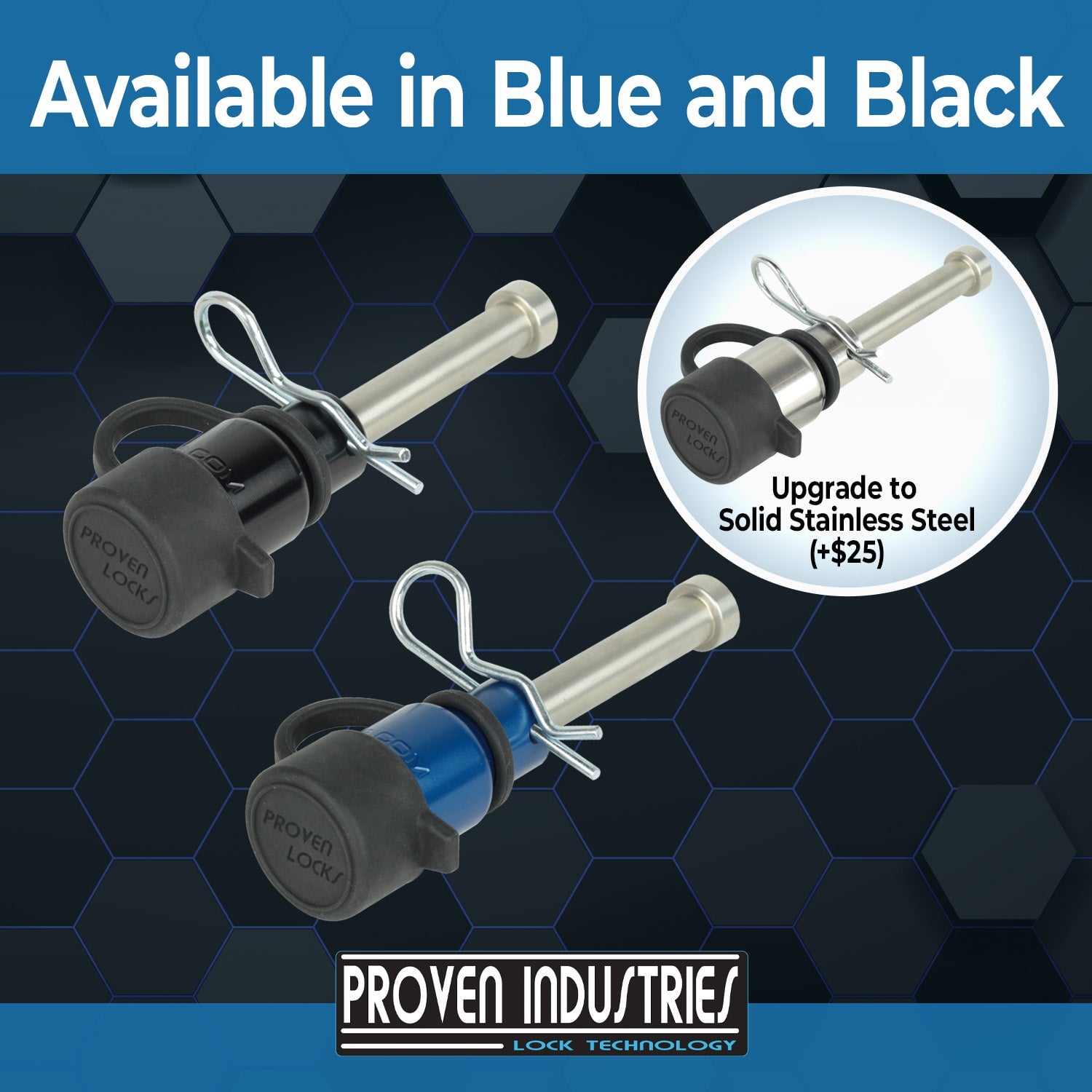 Receiver Hitch Lock Model HL1 other locks Proven Industries 