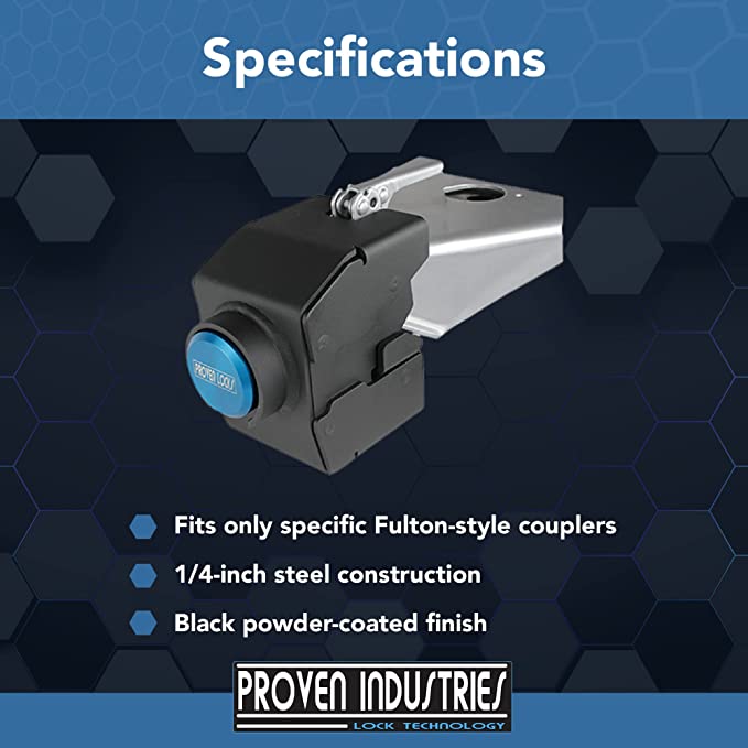 Model 2517-C 2 5/16'' Trailer Coupler Locks Proven Locks 