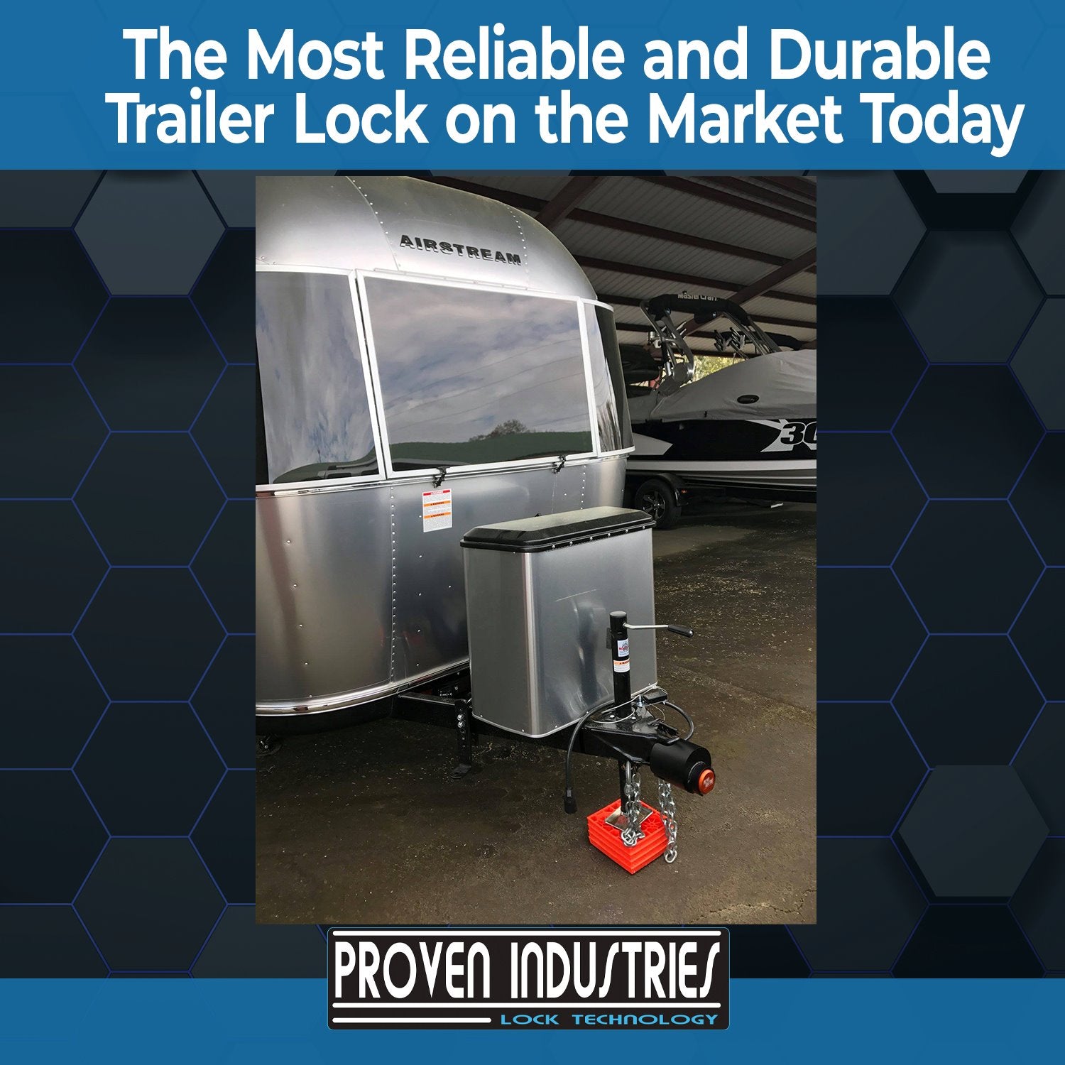 Model 2516-AS(For 2 5/16" Airstream Travel Trailers) 2 5/16'' Trailer Coupler Locks Proven Locks 